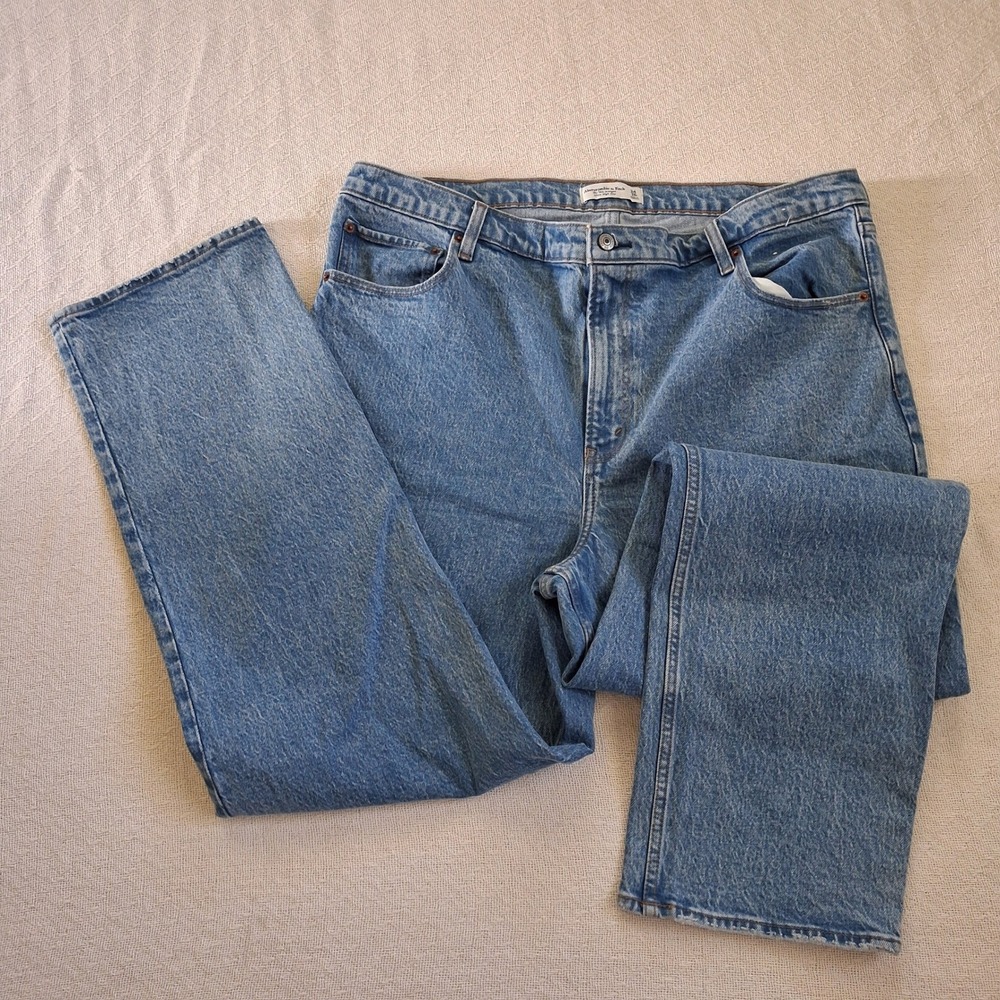 a&f 90s straight ultra high rise jeans 18 abercrombie and fitch 34